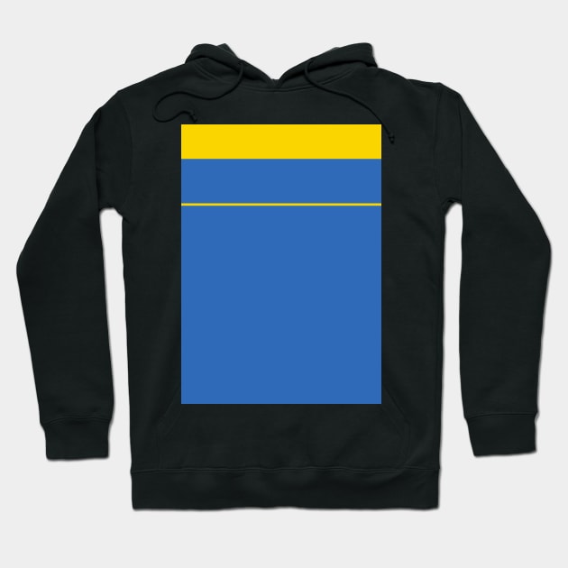 Wimbledon Retro 1988 Blue Yellow Cup Winners Hoodie by Culture-Factory